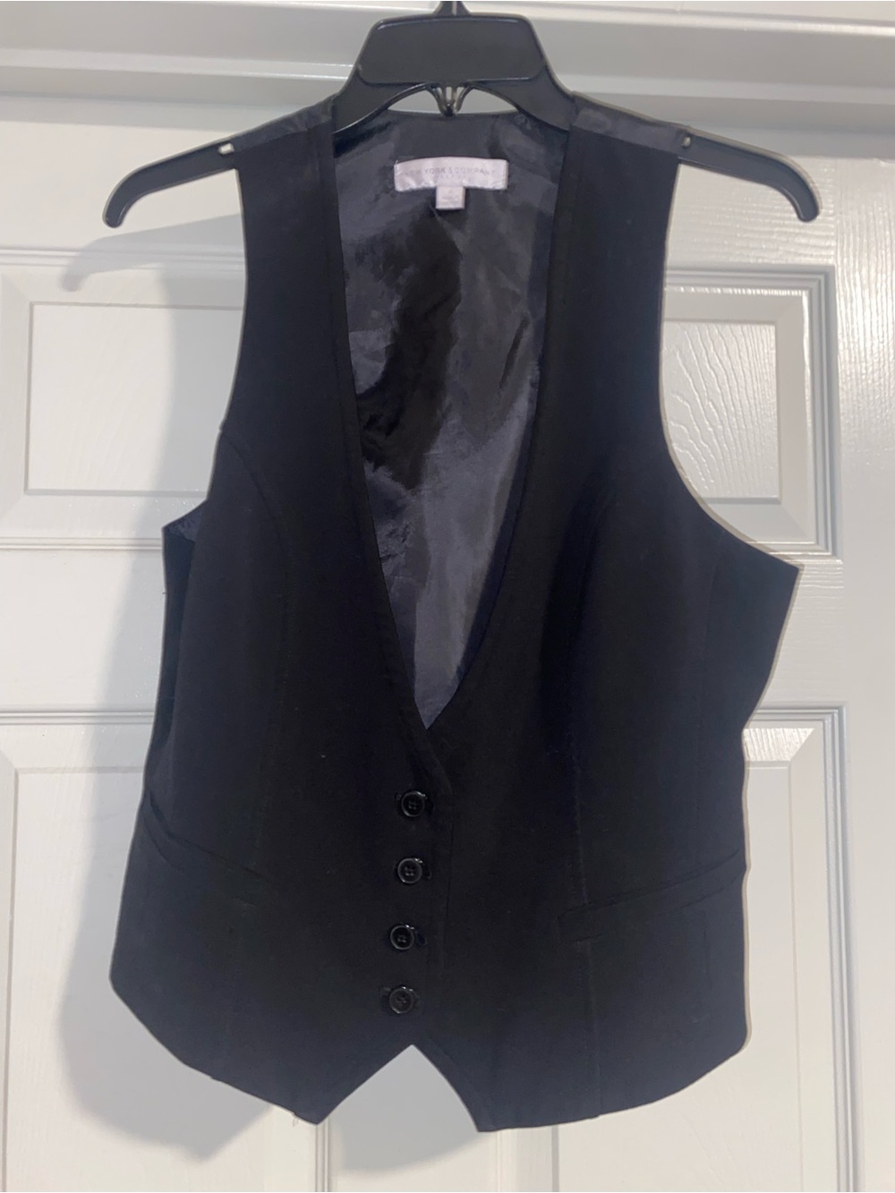 New York & Company Black Women's Tailored Vest